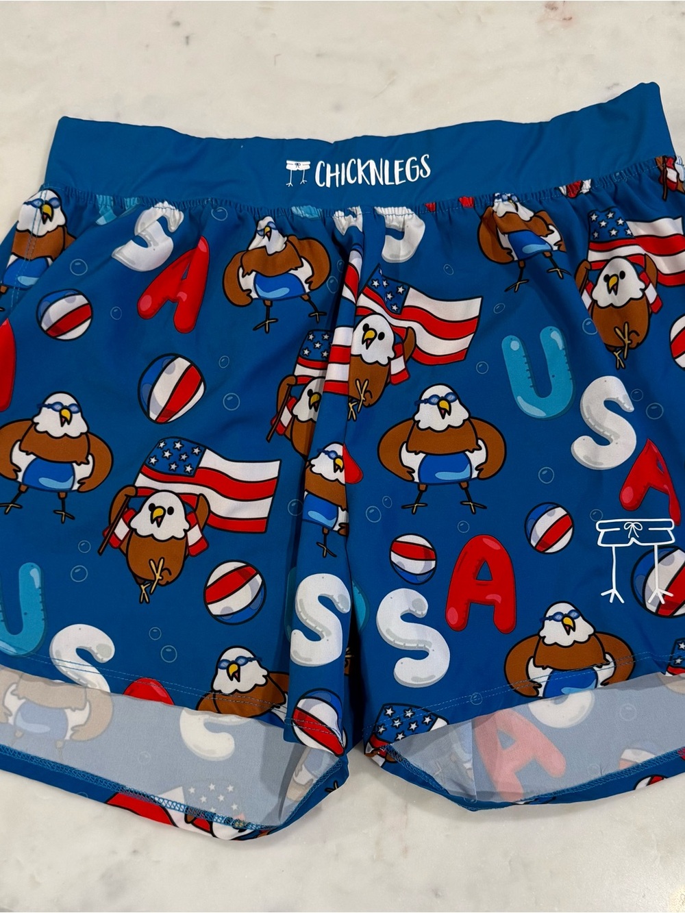 CHICKNLEGS USA Pool Party Shorts-Large